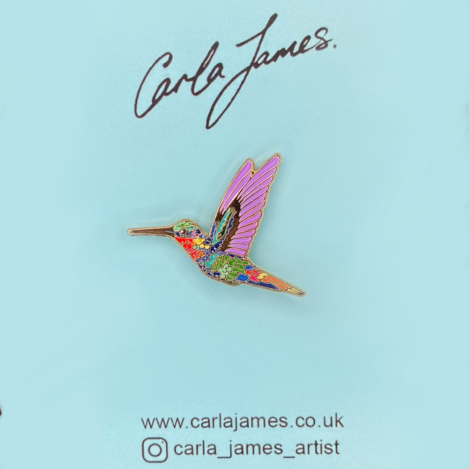 Hummingbird Pin Badge