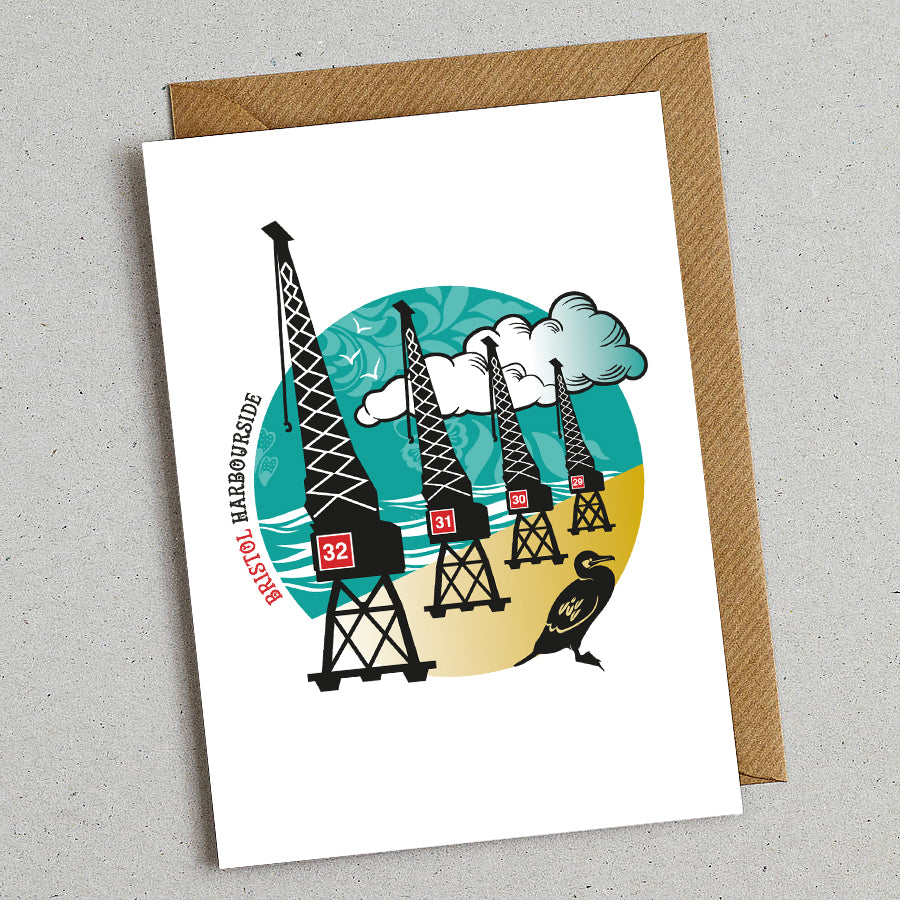 Crane Circle Card