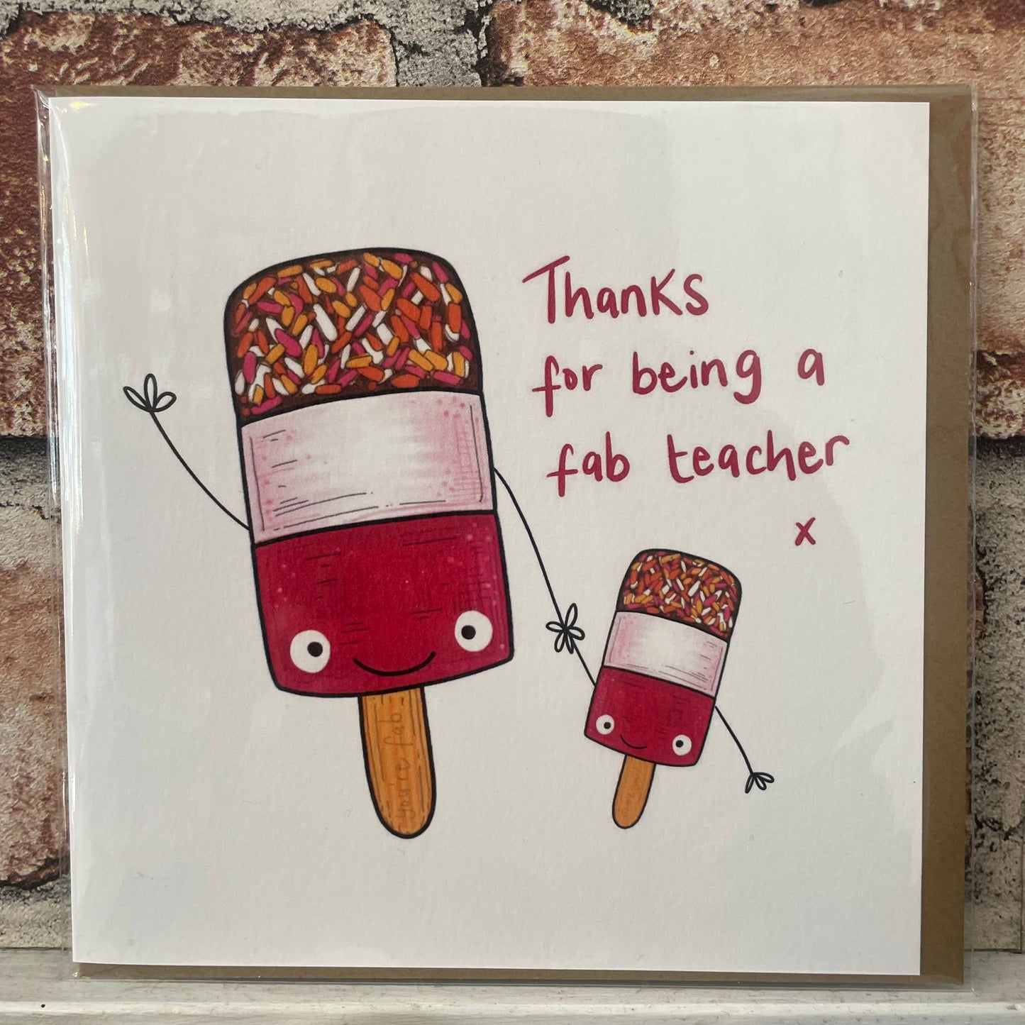 Thanks for Being a Fab Teacher Card