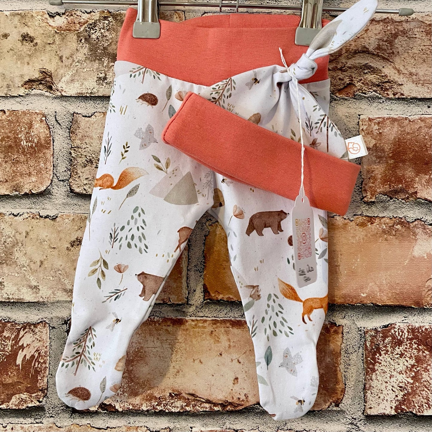 Footed Leggings & Hat Set - Woodland Animals