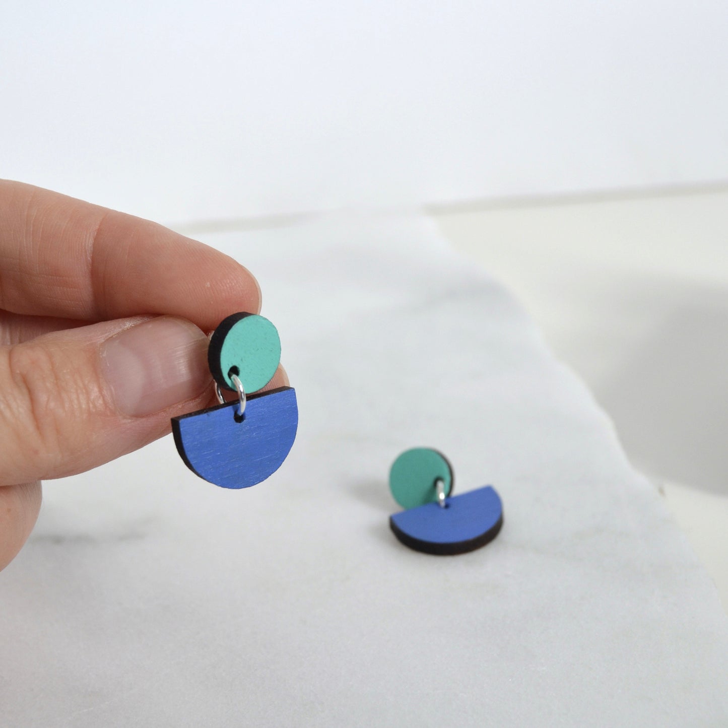 Colour Pop Dangly Stud Earrings
