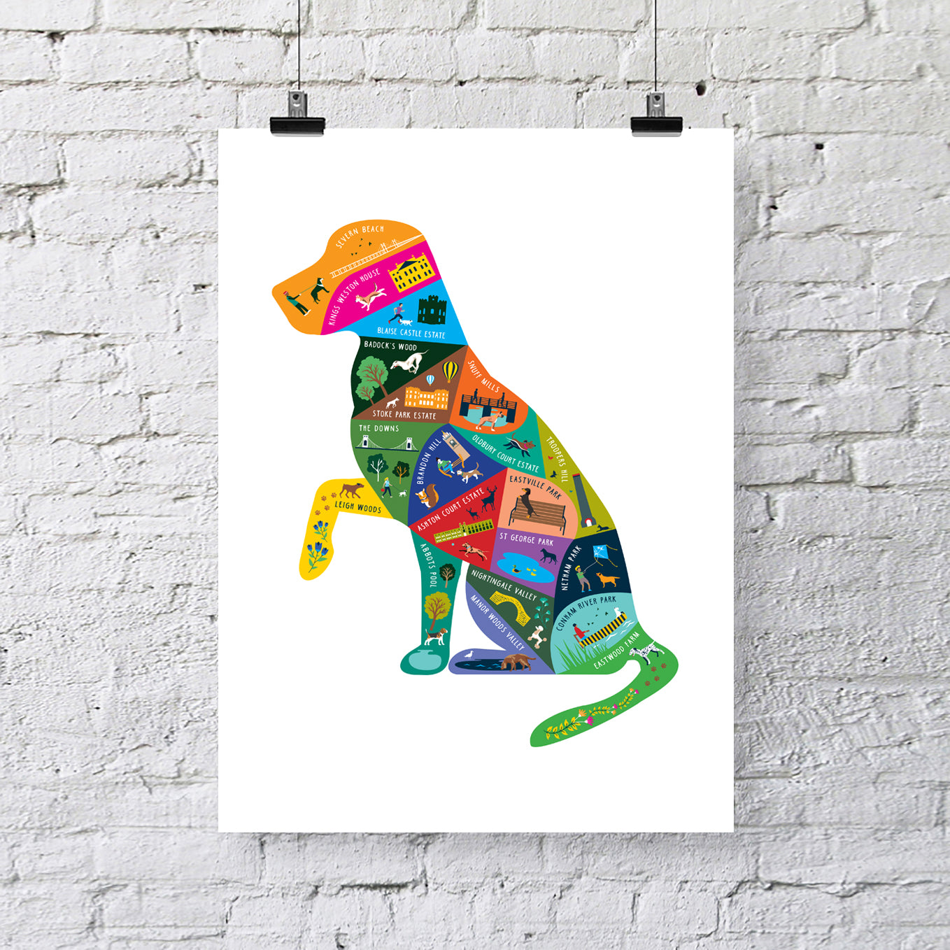 Dog Walk Prints - A3