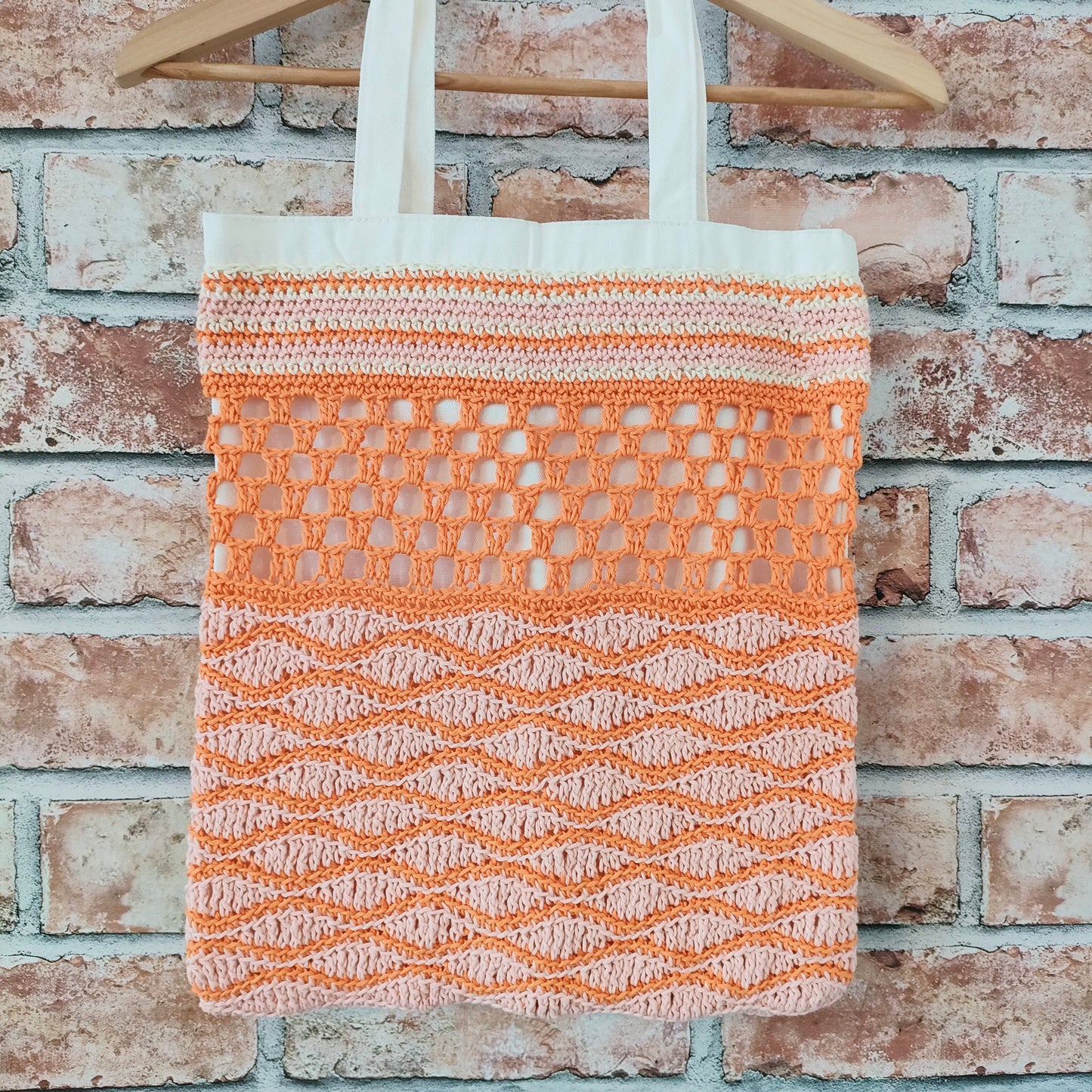 Colourful Crochet Tote Bag