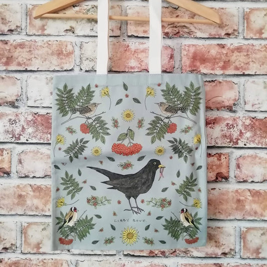 Blue Bird Tote Bag