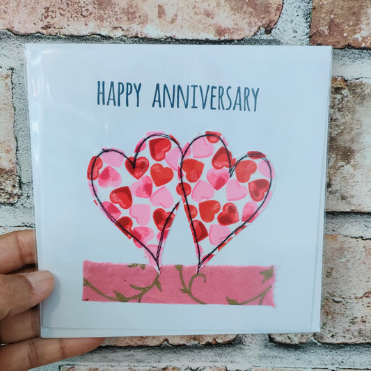 Anniversary Card Hearts