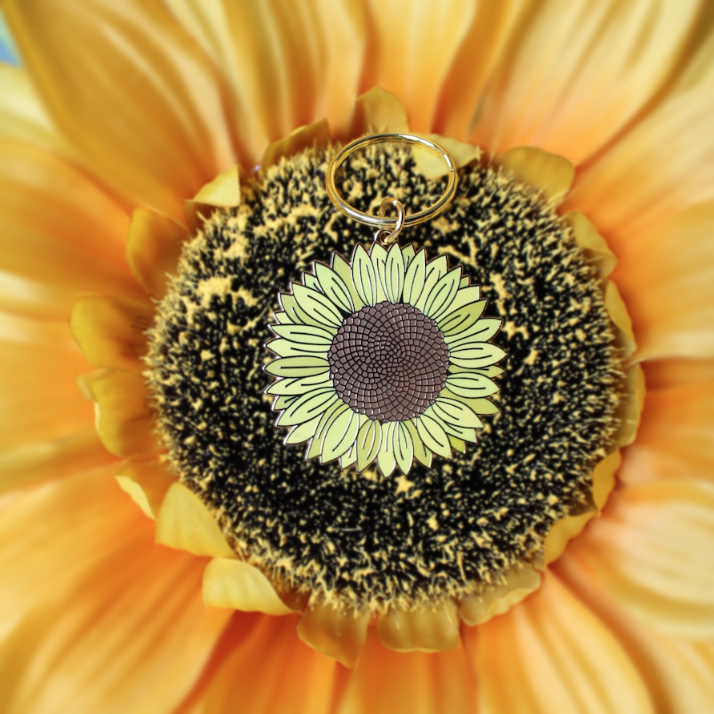 Sunflower Keyring