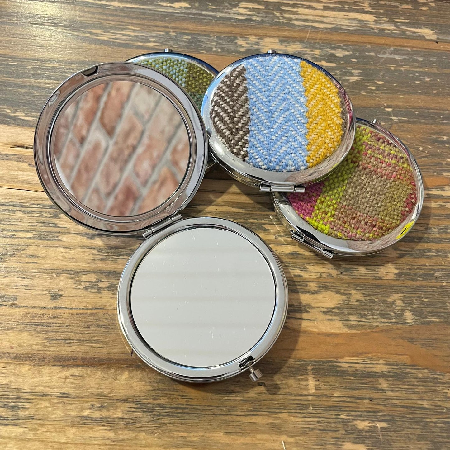Plaid Pocket Mirrors